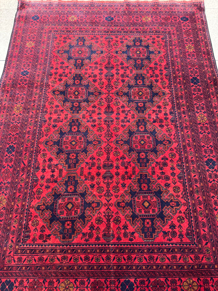 Classic dark hand made rug