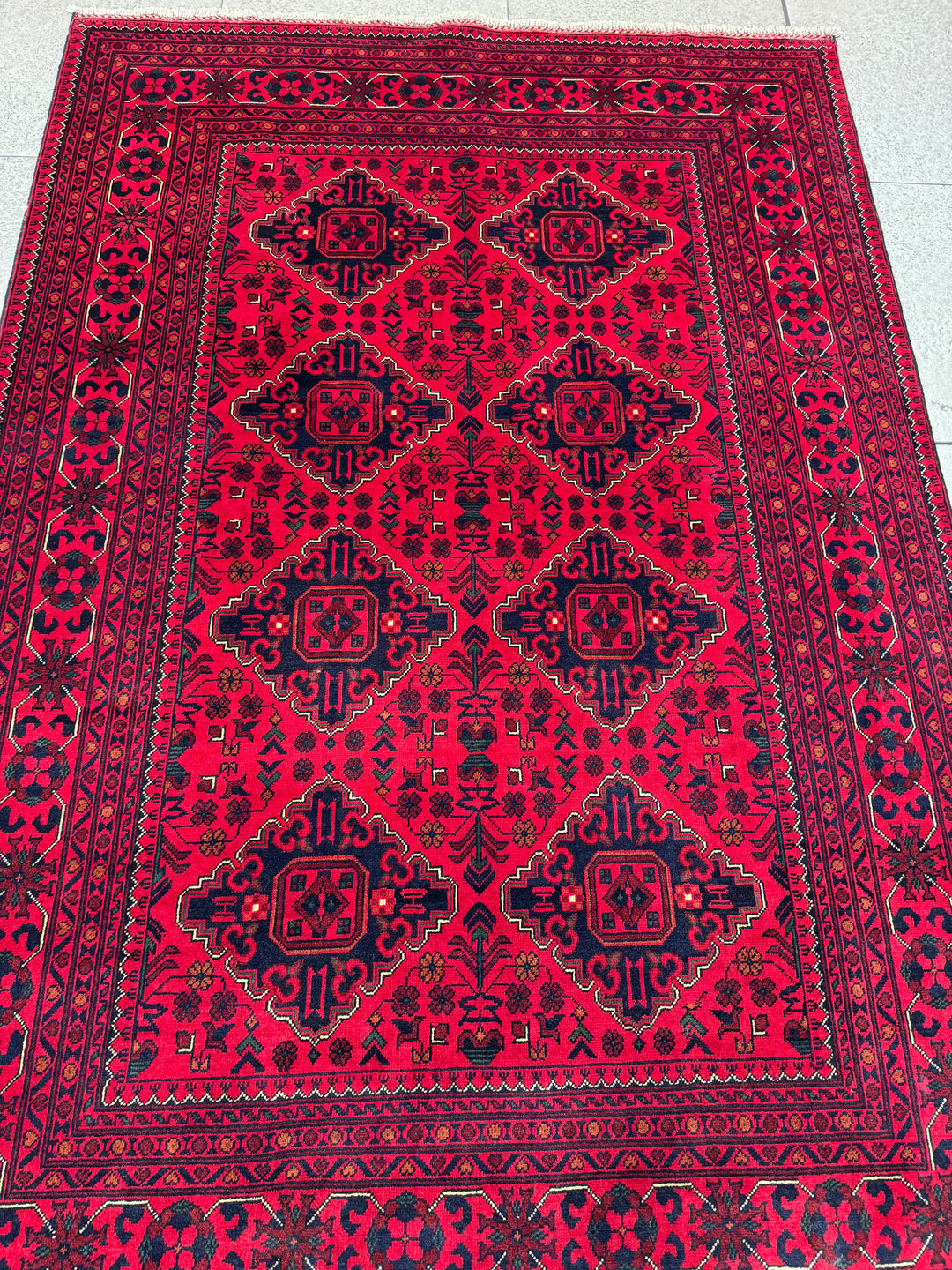 Classic light hand made rug