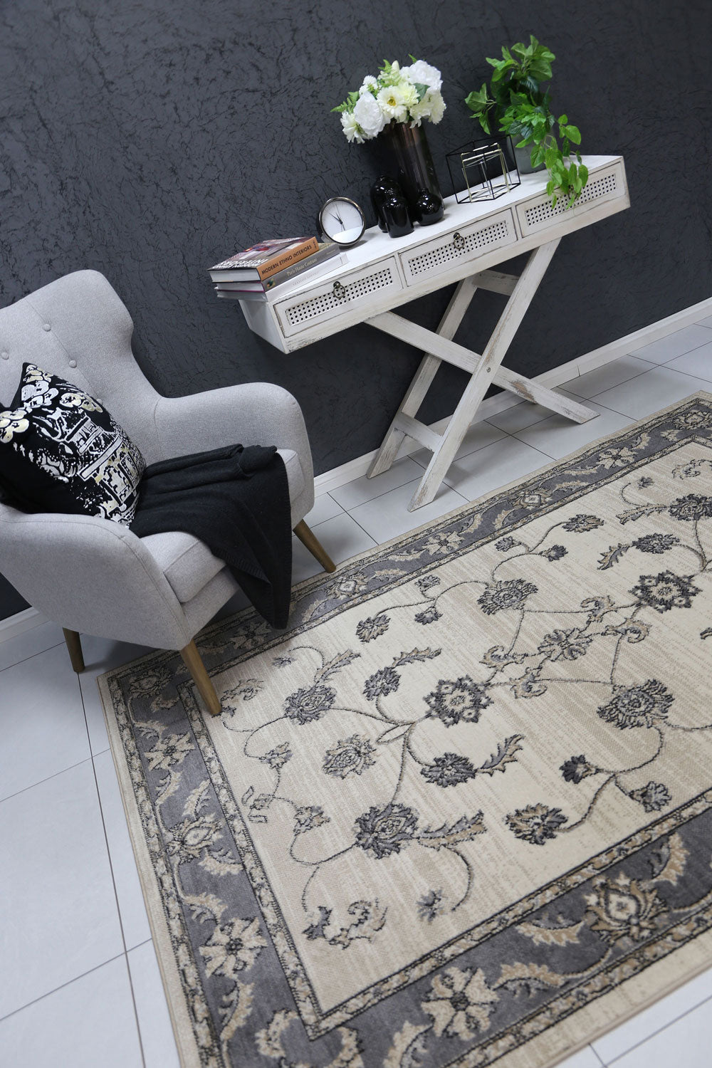 London Ziegler Cream Grey Rug