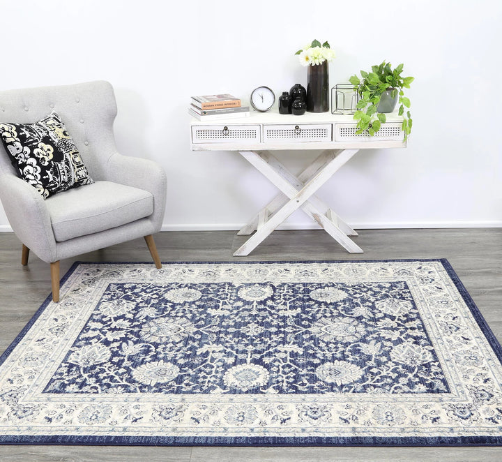 London Ziegler Navy Rug