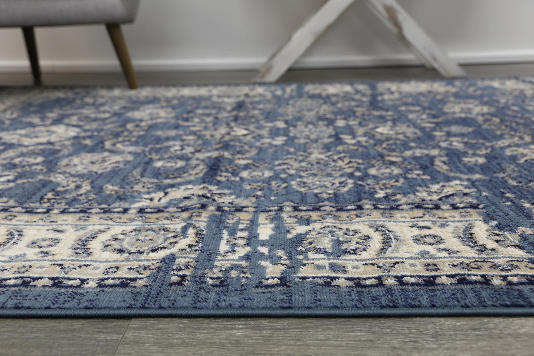 London Ziegler Distressed Navy Rug