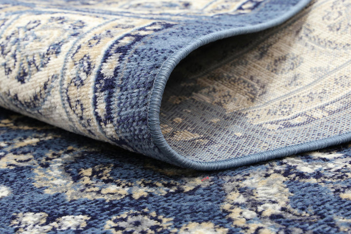 London Ziegler Distressed Navy Rug