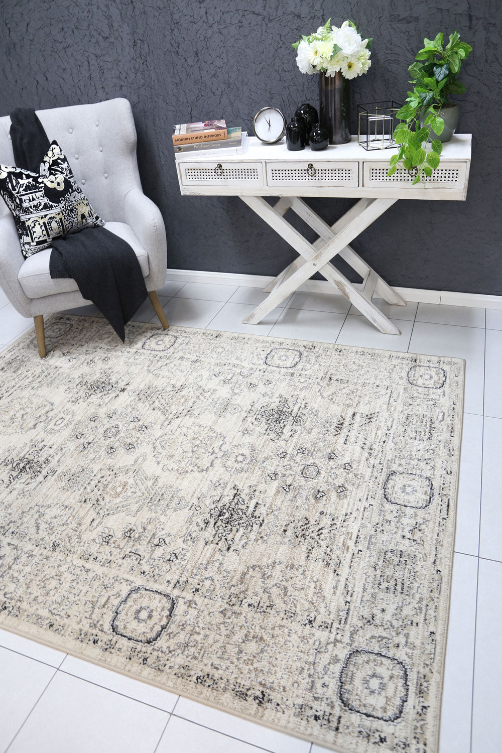 London Ziegler Cream Grey Rug