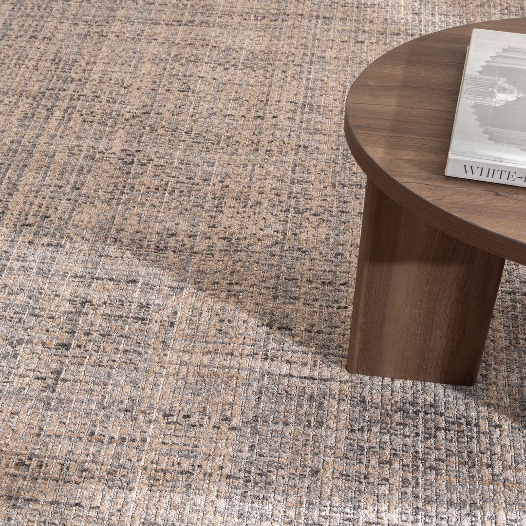 Venice Distressed Lines Beige Grey Rug - CH05
