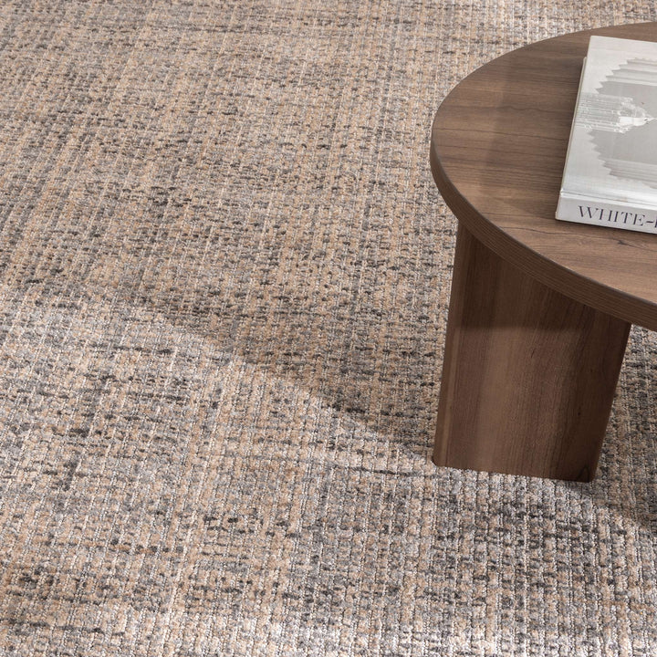 Venice Distressed Lines Beige Grey Rug - CH05