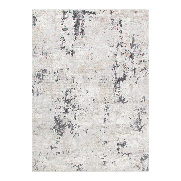Dora Abstract Textured Grey Beige Rug