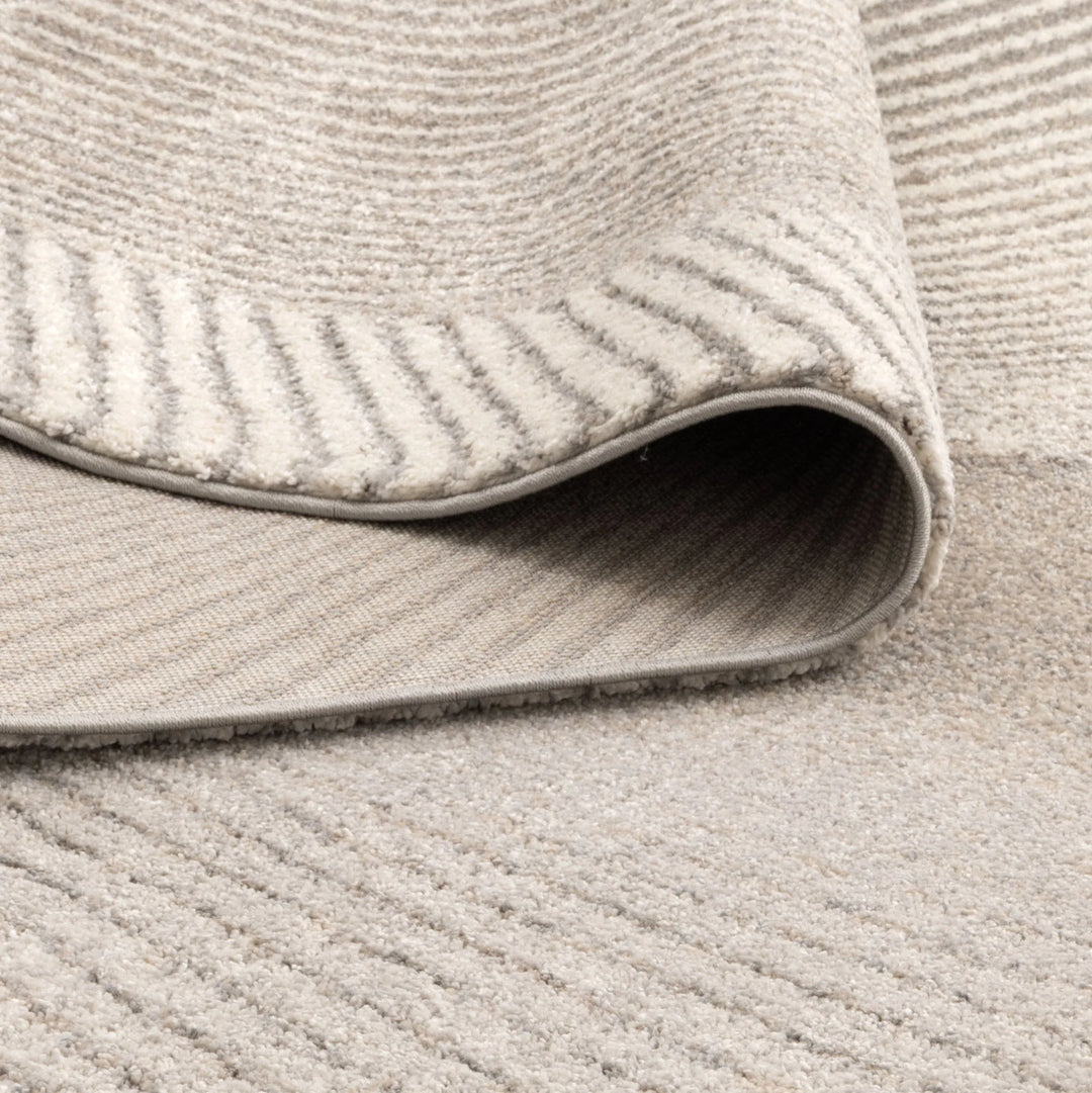 Dora Abstract Contour Grey Beige Rug