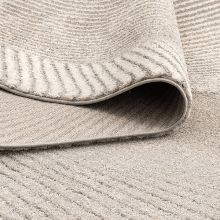 Dora Abstract Contour Grey Beige Rug