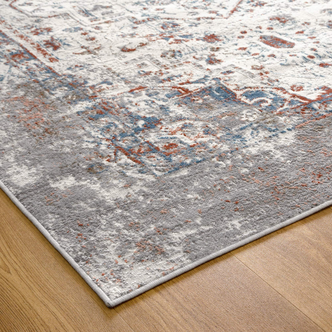 Roma Grey Multi Contemporary Rug