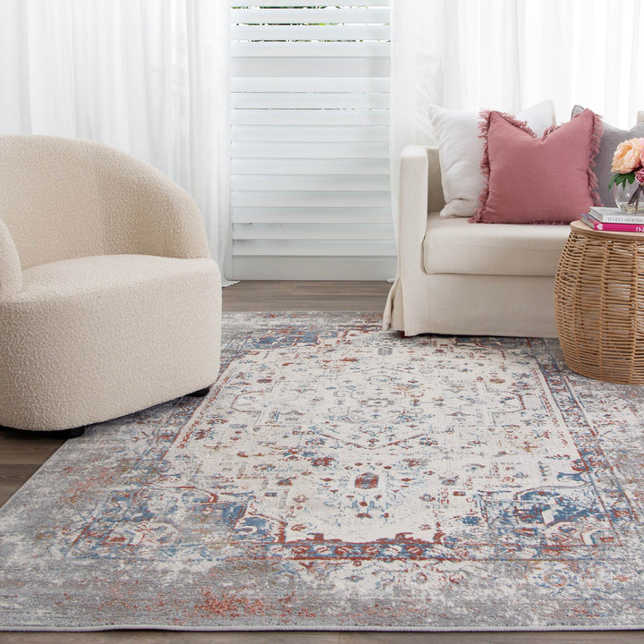 Roma Grey Multi Contemporary Rug