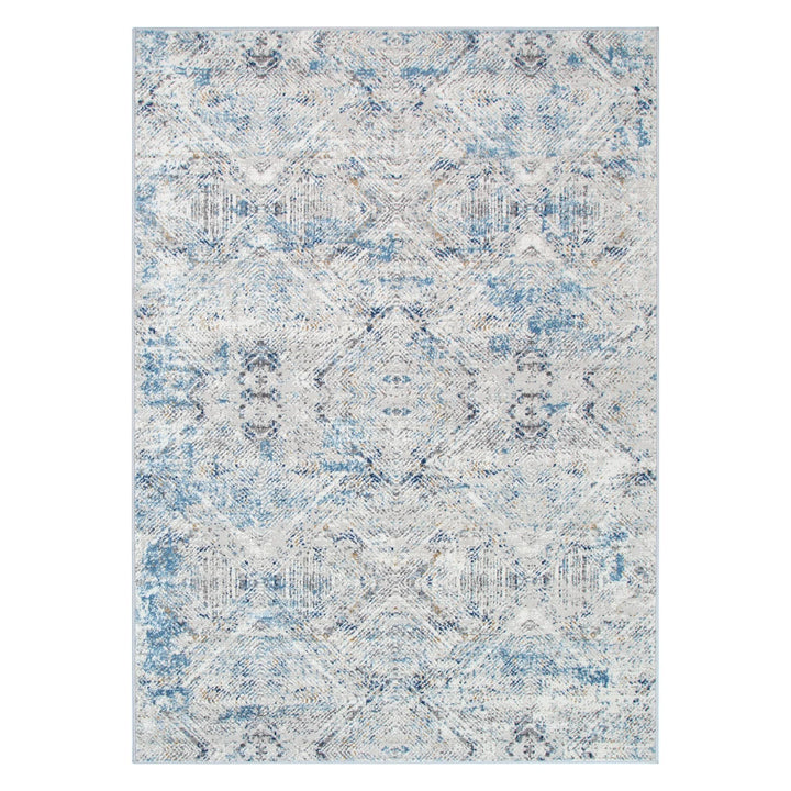 Roma Navy Blue Ikat Rug