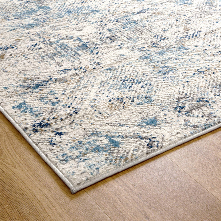 Roma Navy Blue Ikat Rug