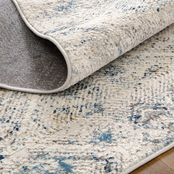 Roma Navy Blue Ikat Rug