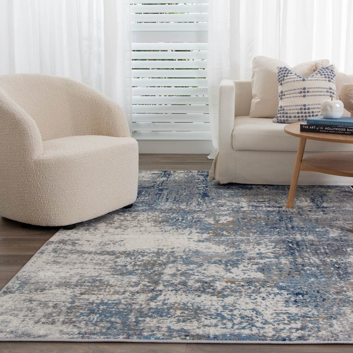 Roma Navy Blue Modern Rug