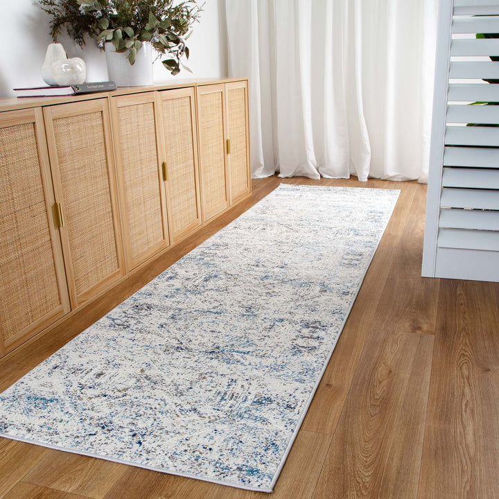 Roma Navy Blue Ikat Rug