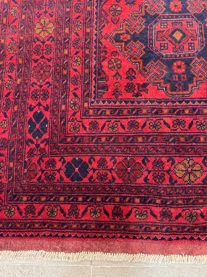 Classic dark hand made rug