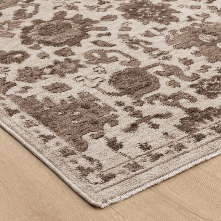 Shiraz Ivory Brown Traditional Rug H107