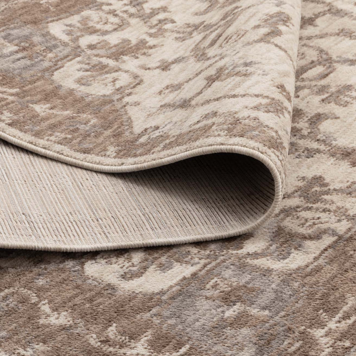 Shiraz Ivory Beige Medallion Rug H114