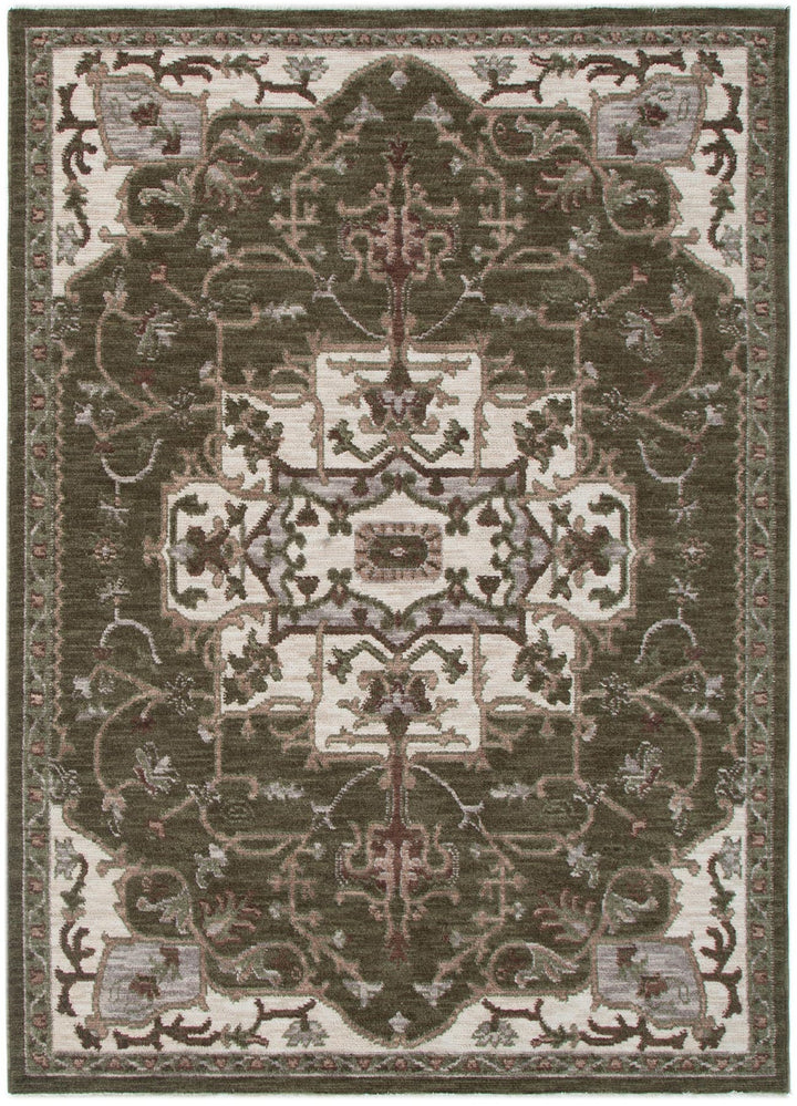 Shiraz Olive Green Medallion Rug H116