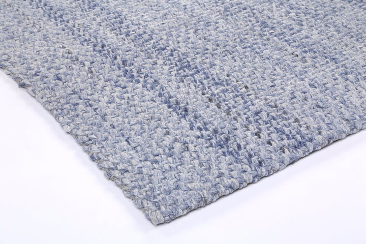 Nice Chignon Blue Wool Blend Rug