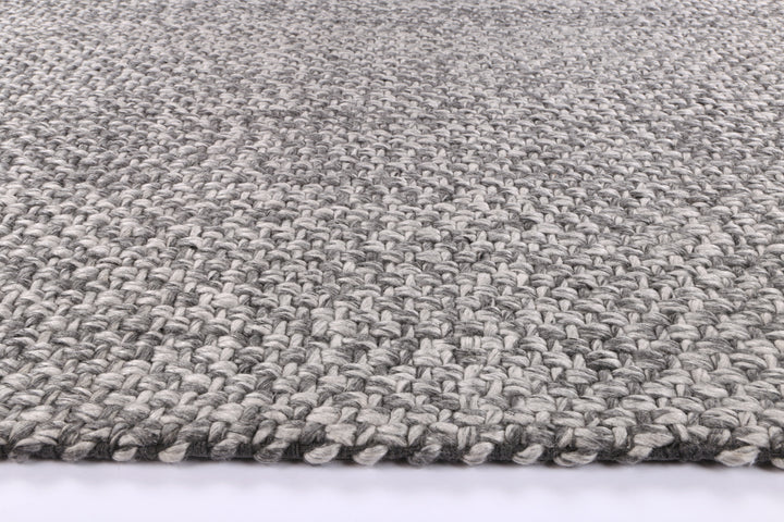 Nice Chignon Charcoal Wool Blend Rug