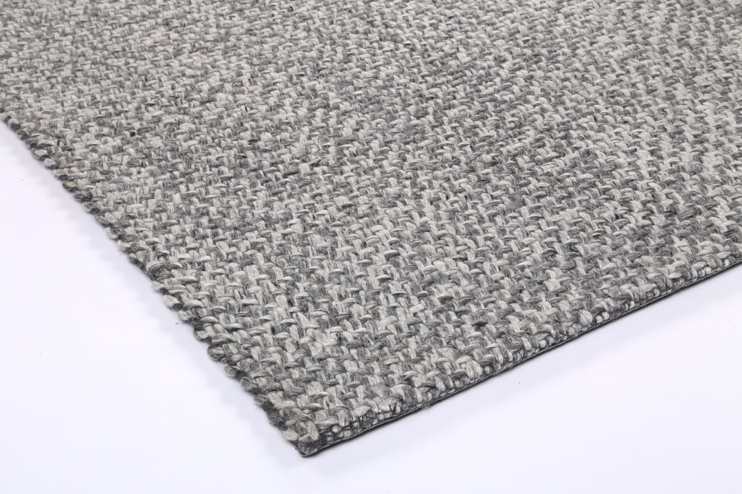 Nice Chignon Charcoal Wool Blend Rug