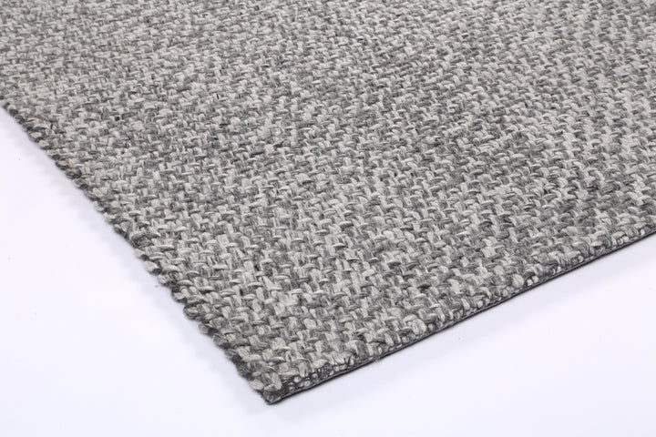 Nice Chignon Charcoal Wool Blend Rug