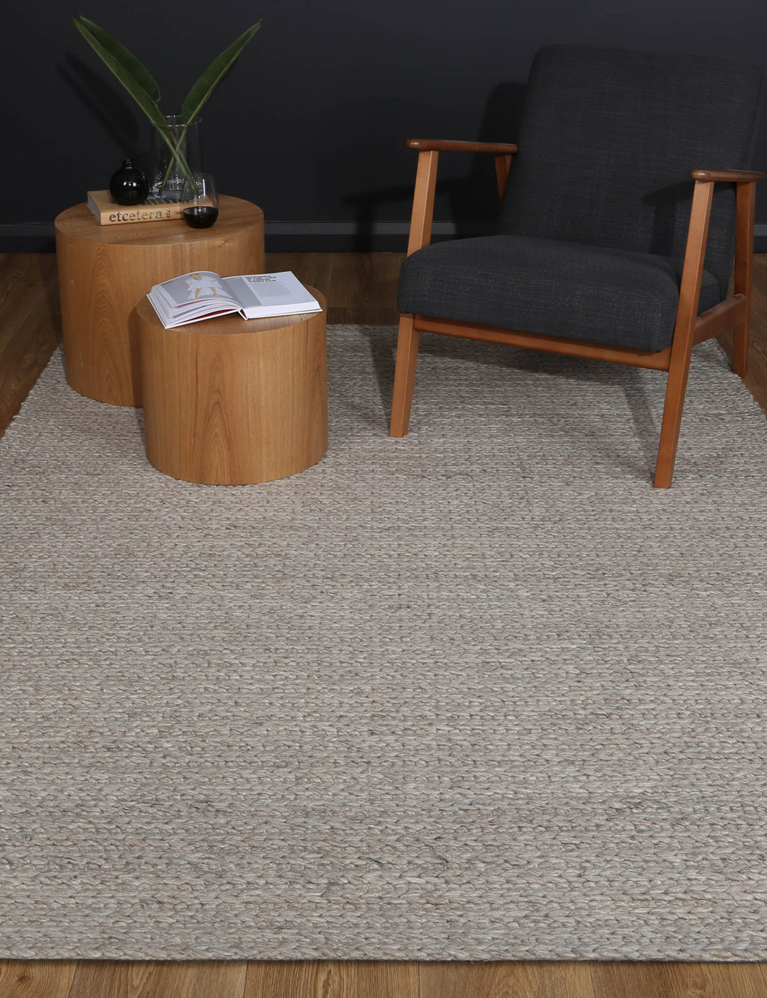 Nice Cue Camel Wool Blend Rug