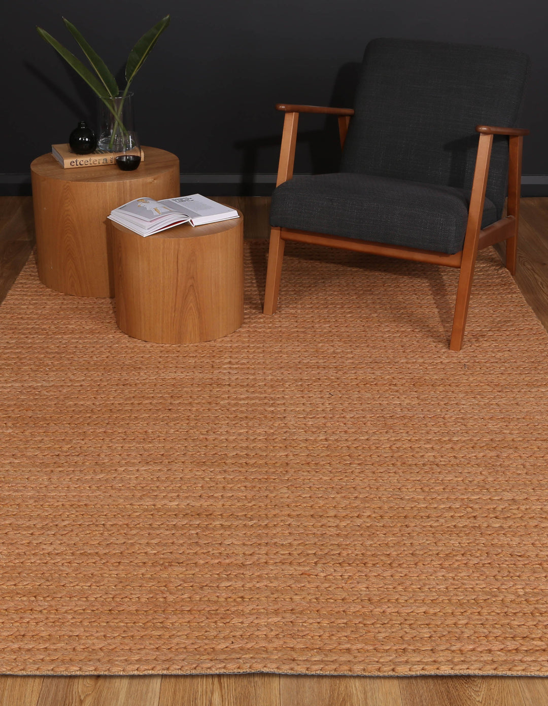 Nice Cue Copper Wool Blend Rug