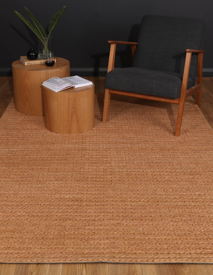 Nice Cue Copper Wool Blend Rug