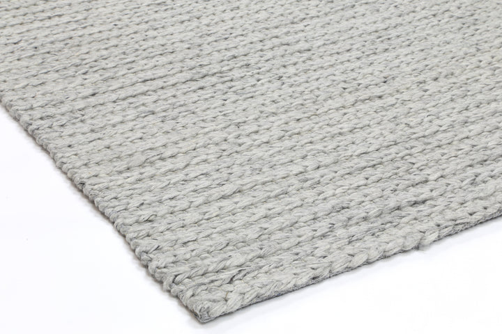 Nice Cue Grey Wool Blend Rug