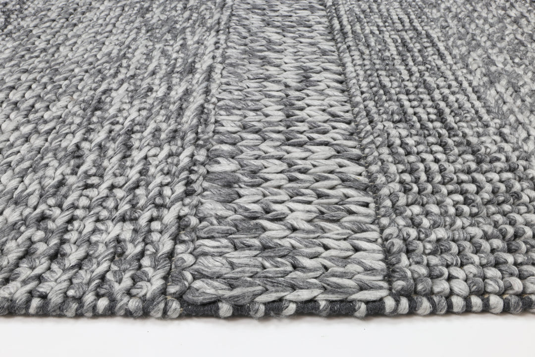 Nice Grace Charcoal Wool Blend Rug