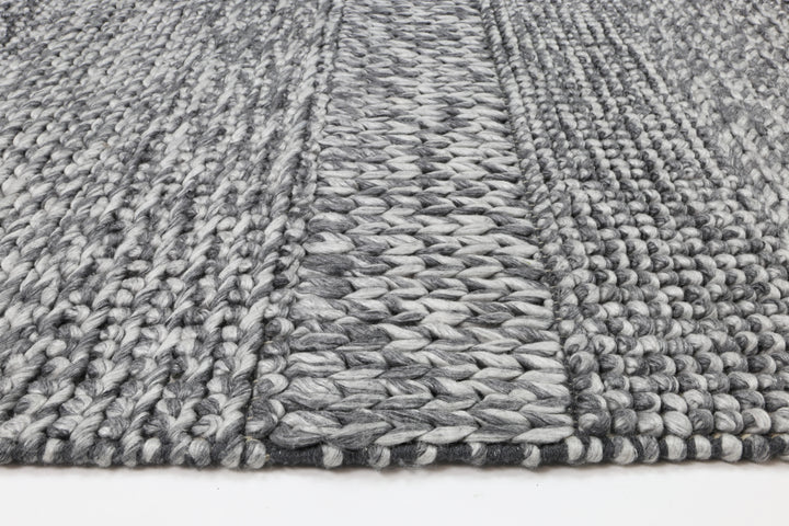 Nice Grace Charcoal Wool Blend Rug