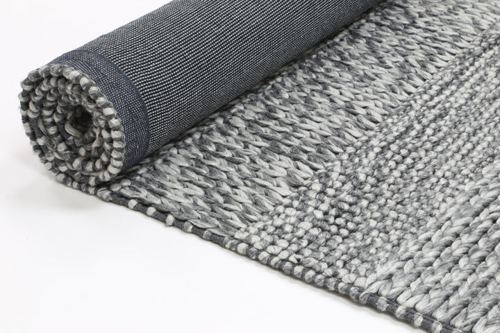 Nice Grace Charcoal Wool Blend Rug