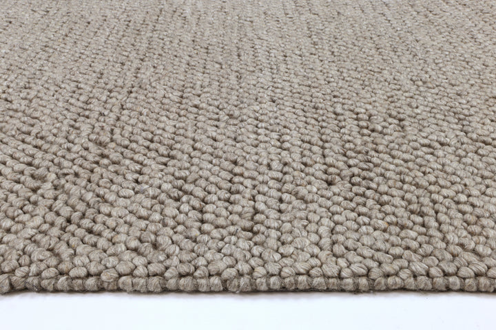 Nice Loopy Camel Wool Blend Rug