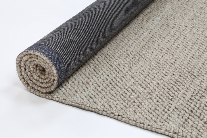 Nice Loopy Camel Wool Blend Rug