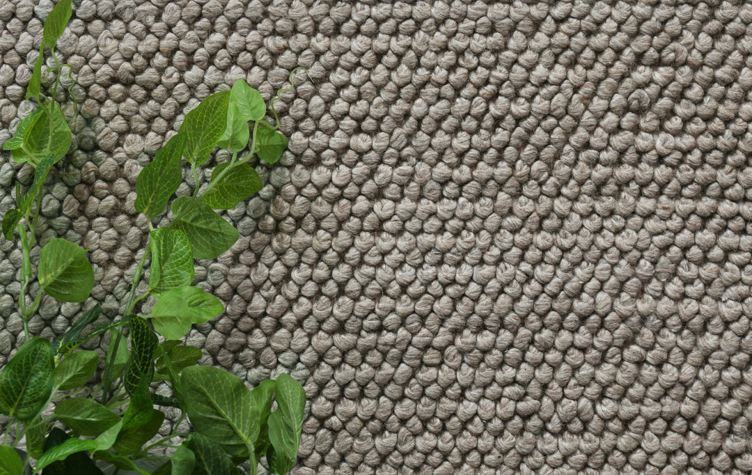 Nice Loopy Camel Wool Blend Rug