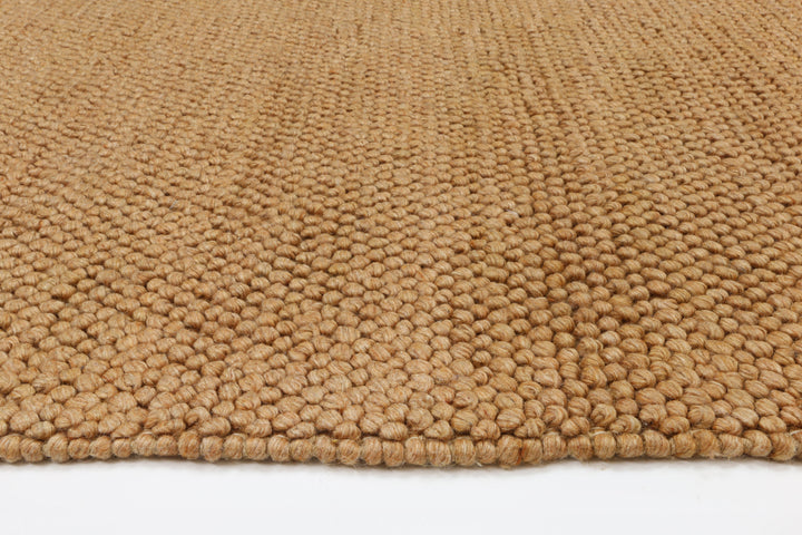 Nice Loopy Copper Wool Blend Rug