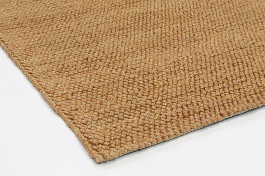 Nice Loopy Copper Wool Blend Rug