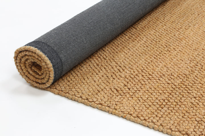 Nice Loopy Copper Wool Blend Rug