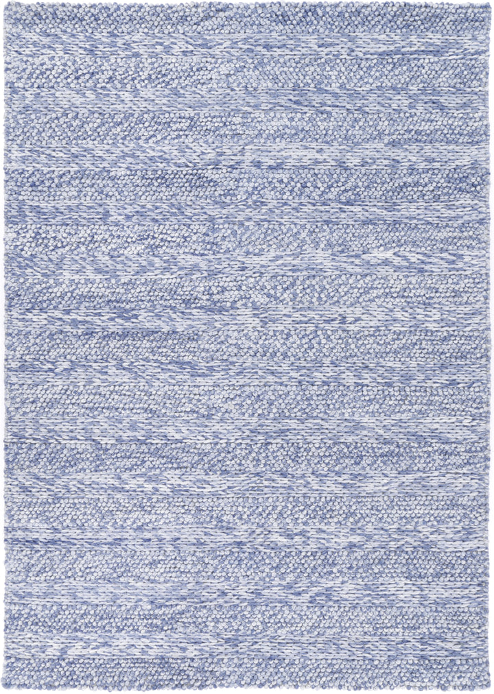 Nice Ringlets Blue Wool Blend Rug