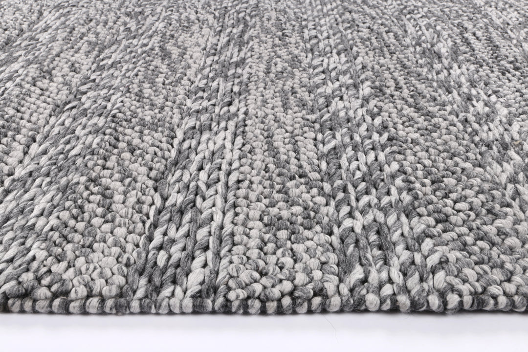 Nice Ringlets Charcoal Wool Blend Rug