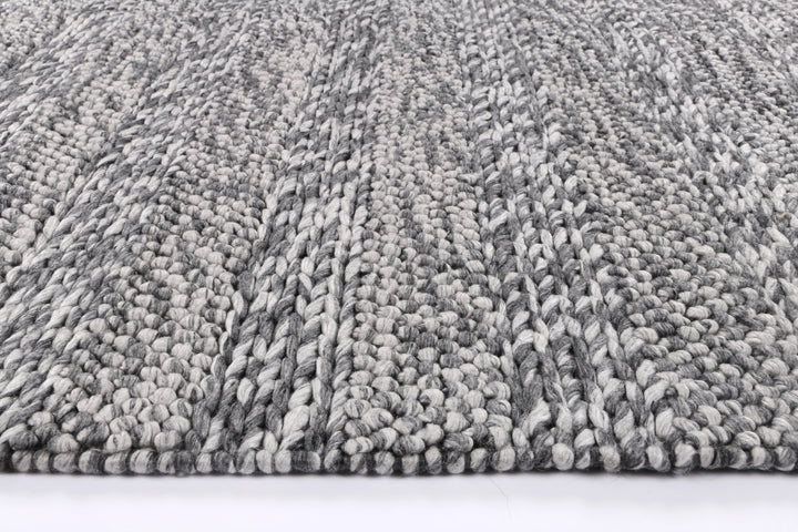 Nice Ringlets Charcoal Wool Blend Rug