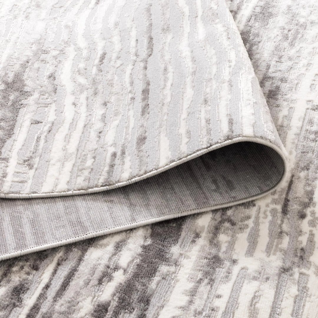 Capri Distressed Lines Grey Rug