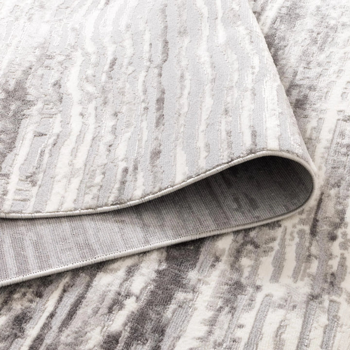 Capri Distressed Lines Grey Rug