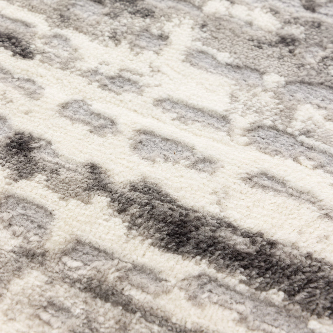 Capri Distressed Lines Grey Rug