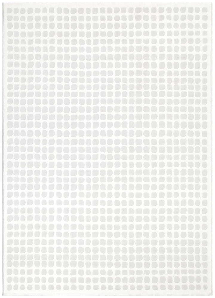 Barca Geometric Shapes Cream Grey Rug