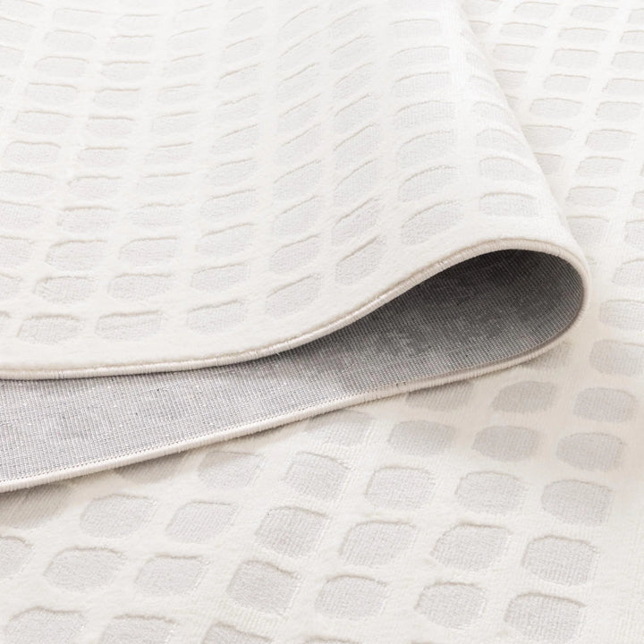 Barca Geometric Shapes Cream Grey Rug