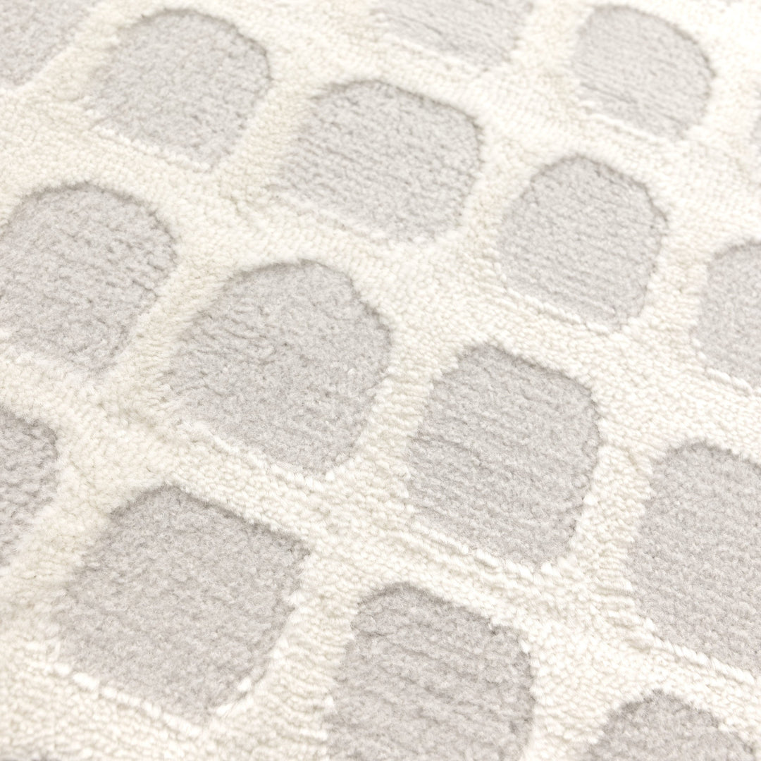 Barca Geometric Shapes Cream Grey Rug
