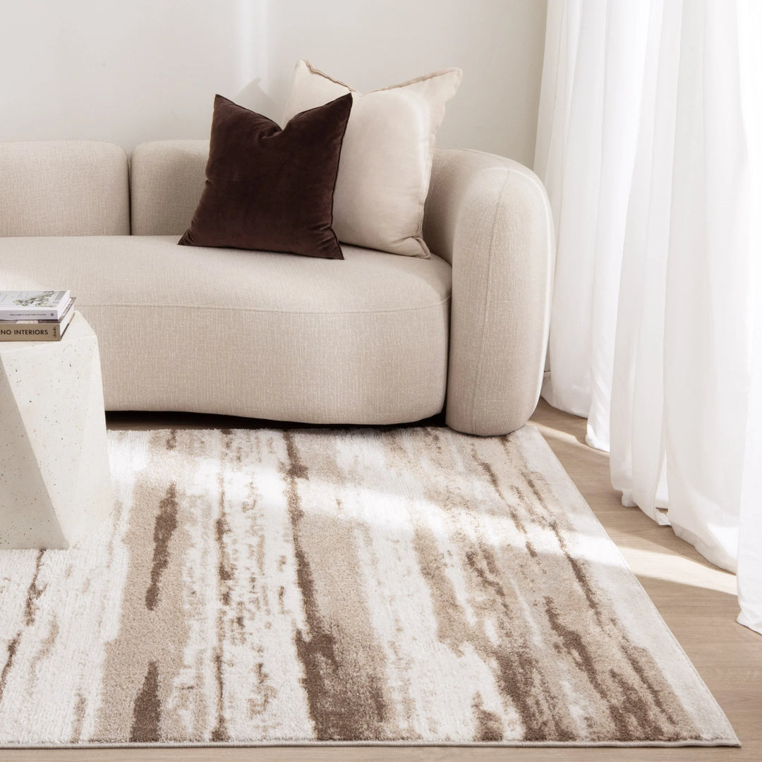Edition Watercolour Lines Brown Rug